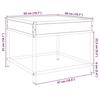 VidaXL Coffee Table with LED Infinity Smoked Oak 50x50x41 Cm, Side Table, Living Room Table, Side Table, End Table 847679