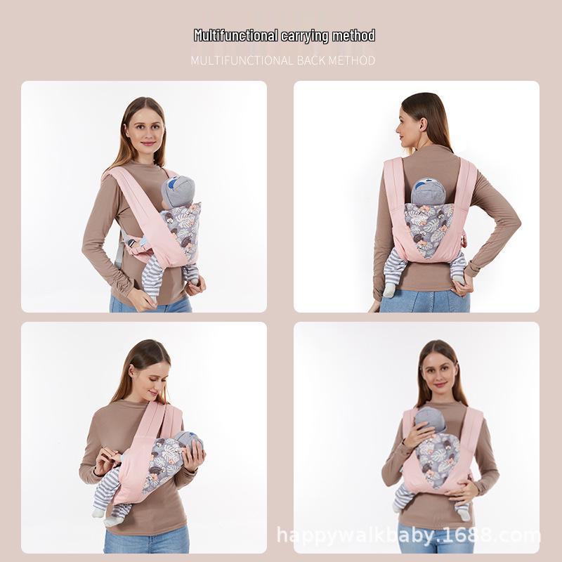 

Newborn Multifunctional Baby Carrier Wrap with Double Shoulder Design зелёный