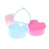 Heart-shaped Jewelry Box Jewelry Storage Box Desktop Student Double Mirror Make Up Organizer Box