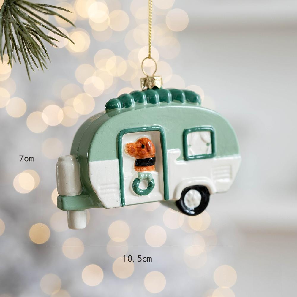 1 Stück Alter Mann Auto Bär Anhänger Weihnachtsbaum Dekoration Anhänger Weihnachtsbaumschmuck Weihnachtsdekoration Kleines Geschenk