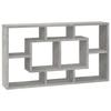 VidaXL Wall Shelf 8 Compartments Concrete Grey 342590