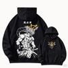Jujutsu Kaisen Grafiske Hættetrøjer Efterår Vinter Mænd Manga Vintage Oversized Unisex Streetwear Trendy Sports Grafisk Y2k Korte Ærmer Klassisk