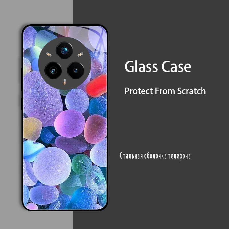For Realme 14 Pro Plus Case Cover Tempered Glass Case Hard Coque Bumper For Realme 14X 13 Plus 12 Pro Plus GT7 Pro Protect Case