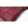 Women S Short Fleece Lined Suit Collar Leather Jacket Winter Casual Coat