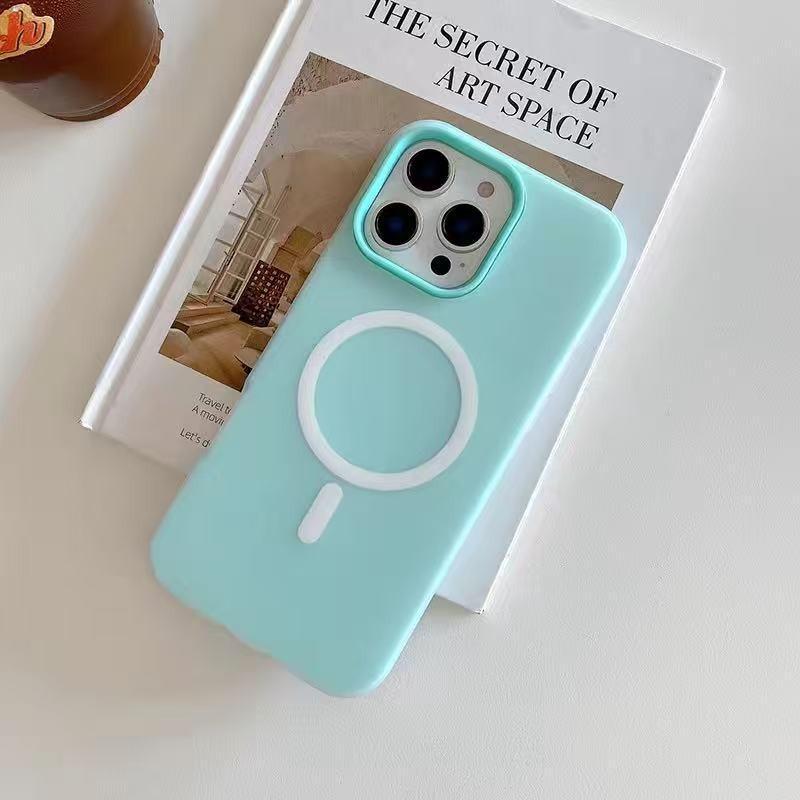 Applicable To Apple 16 Mobile Phone Case IPhone 15 Jelly Pro Max Skin Feeling Two-in-One 14 Magnetic 13 16 Pro