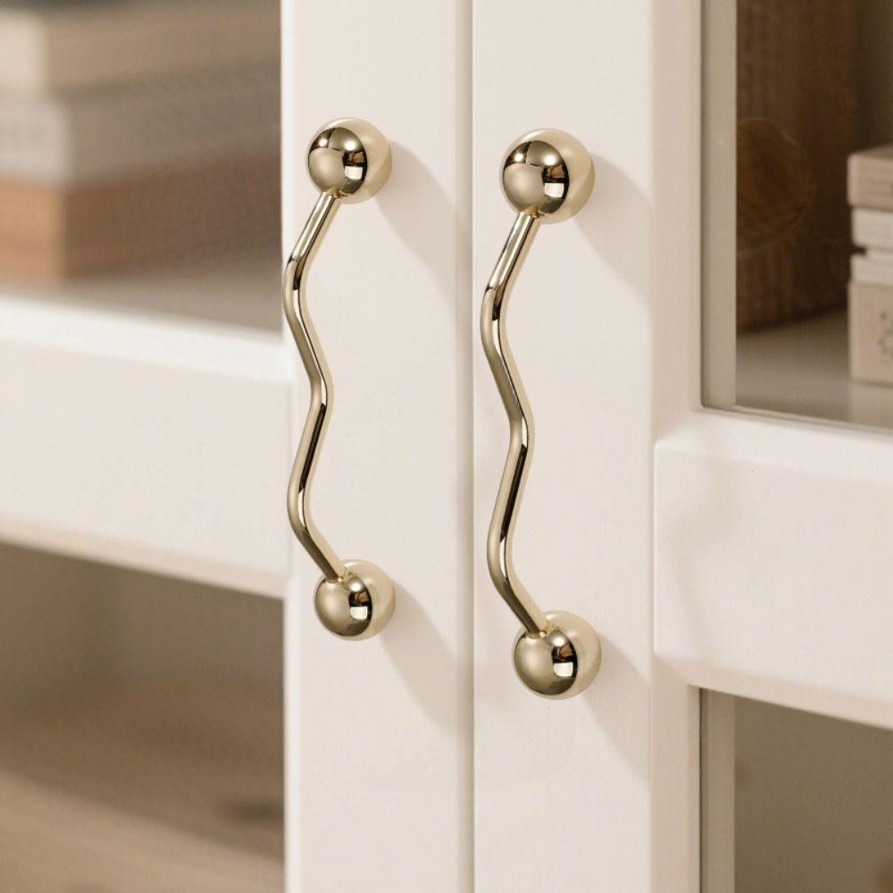 Comfortable Grip Solid Drawer Door Knobs Light Luxury Kitchen Pulls  Cabinets