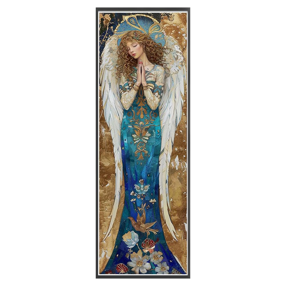 LF# Vollstickerei Öko-Baumwollfaden 11CT bedruckt Mädchen Kreuzstichset Kunst