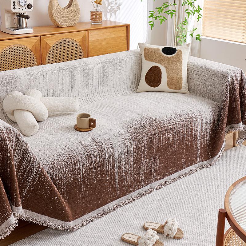 Легкий роскошный чехол для дивана из шенилла — фото 5