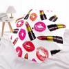 1pc Lipstick Kisses Automatic Open/Close Folding Umbrella - Compact 8-Rib Design, Daily Use, Perfect Gift for Friends & Family yy251124216