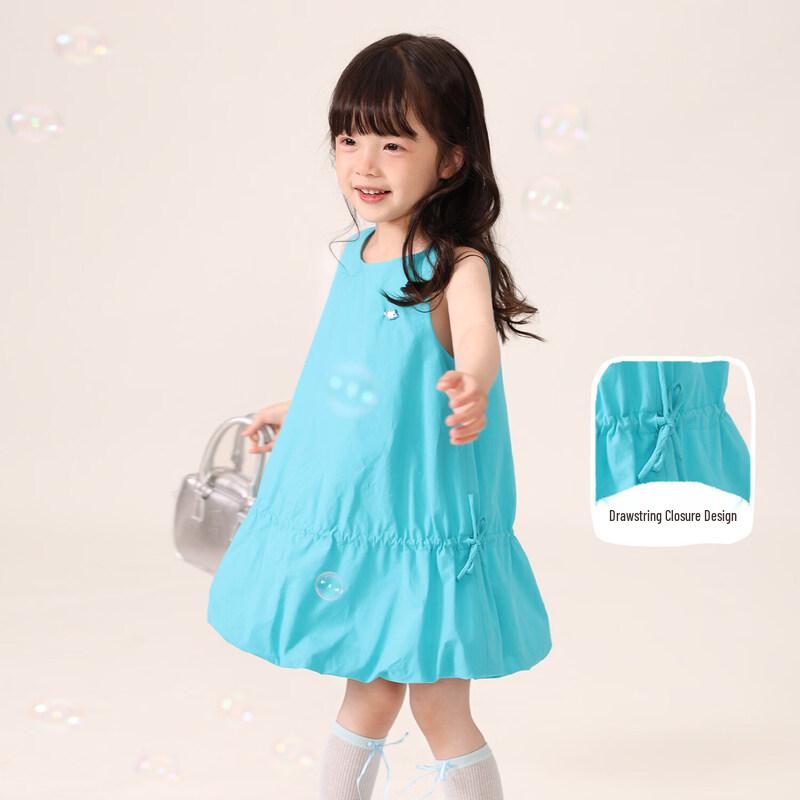 LUSON Girls' Sleeveless Summer Dress