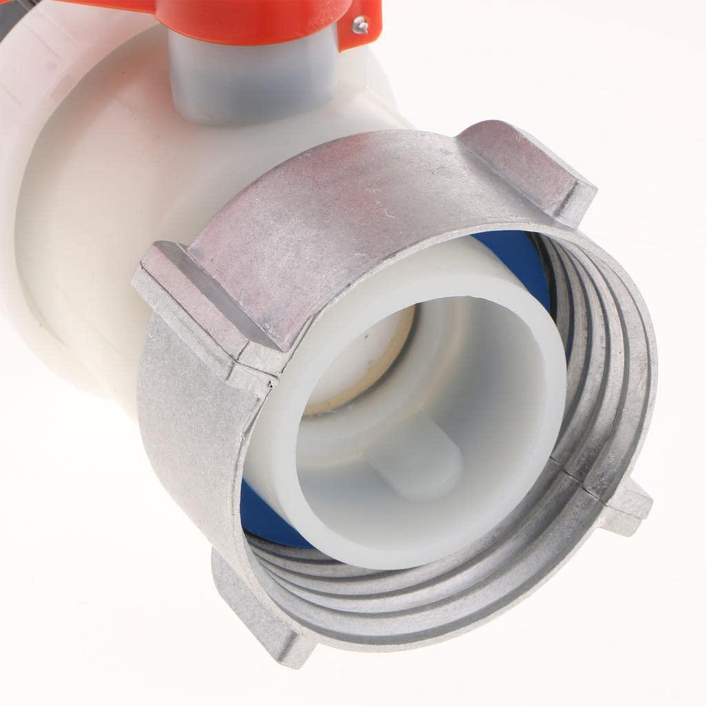 Adaptador Multifuncional para Tanque IBC Entrada de 80mm Válvulas de Saída de 50mm Acessório para Conectores de Água Domésticos e de Jardim