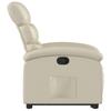Recliner with Rising Function Cream Faux Leather