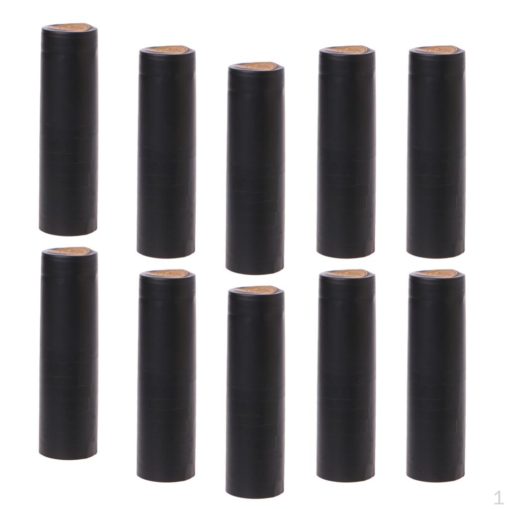 

100 шт. Термоусадочные ПВХ крышки для герметизации бутылок Black 32mm
