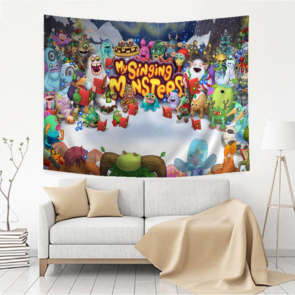 My Singing Monsters Video Game Chart Tapestry Art Science Fiction Room Home Decor Cheap Hippie Wall Hanging