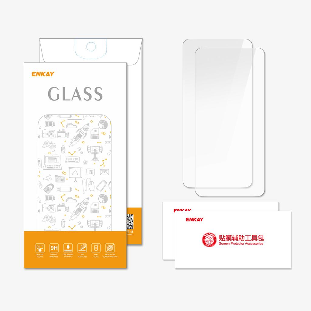 ENKAY HAT PRINCE 2Pcs For vivo iQOO 11 5G/11S 5G Screen Protector Sensitive Touch Explosion-proof Film