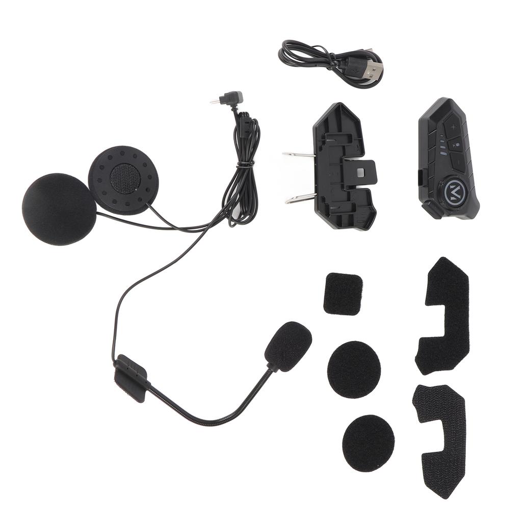Motorcycle BT5.3 Intercom Headset Noise Cancellation Compatible with A Variety of Helmets