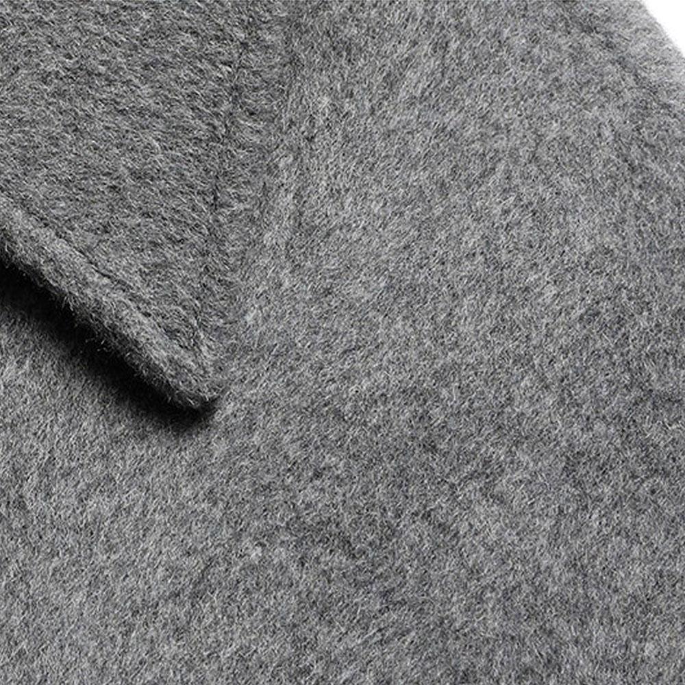 Men's Y2K Thick Double-breasted Wool Woolen Office Long Trench Coat Overcoat Windbreaker Outerwear Men Korean Autum Winter Clothes