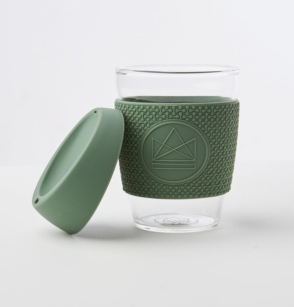 

Reusable Glass Coffee Cup - 340ml - Happy Camper
