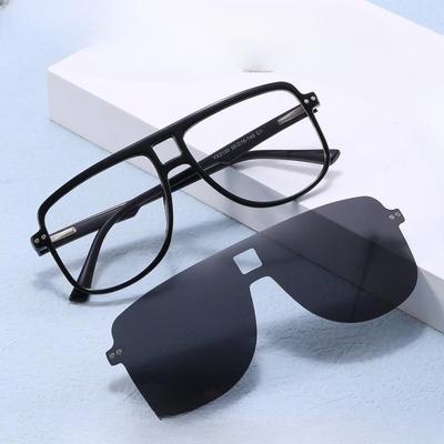 TR90 Polarize Lens Miyopi Güneş Gözlüğü Erkekler ve Kadınlar için Sürüş Klip Manyetik İkisi Bir Arada Anti-ultraviyole Güneş Koruyucu Güneş Gözlüğü