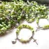 Adjustable Crosses Charm Beads Bracelets Fashionable Religious Jewelry for Men and Women