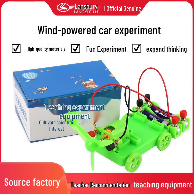 

Wind-Powered DIY Science Experiment Car for Kids Classic Green Wind Car (Bag)