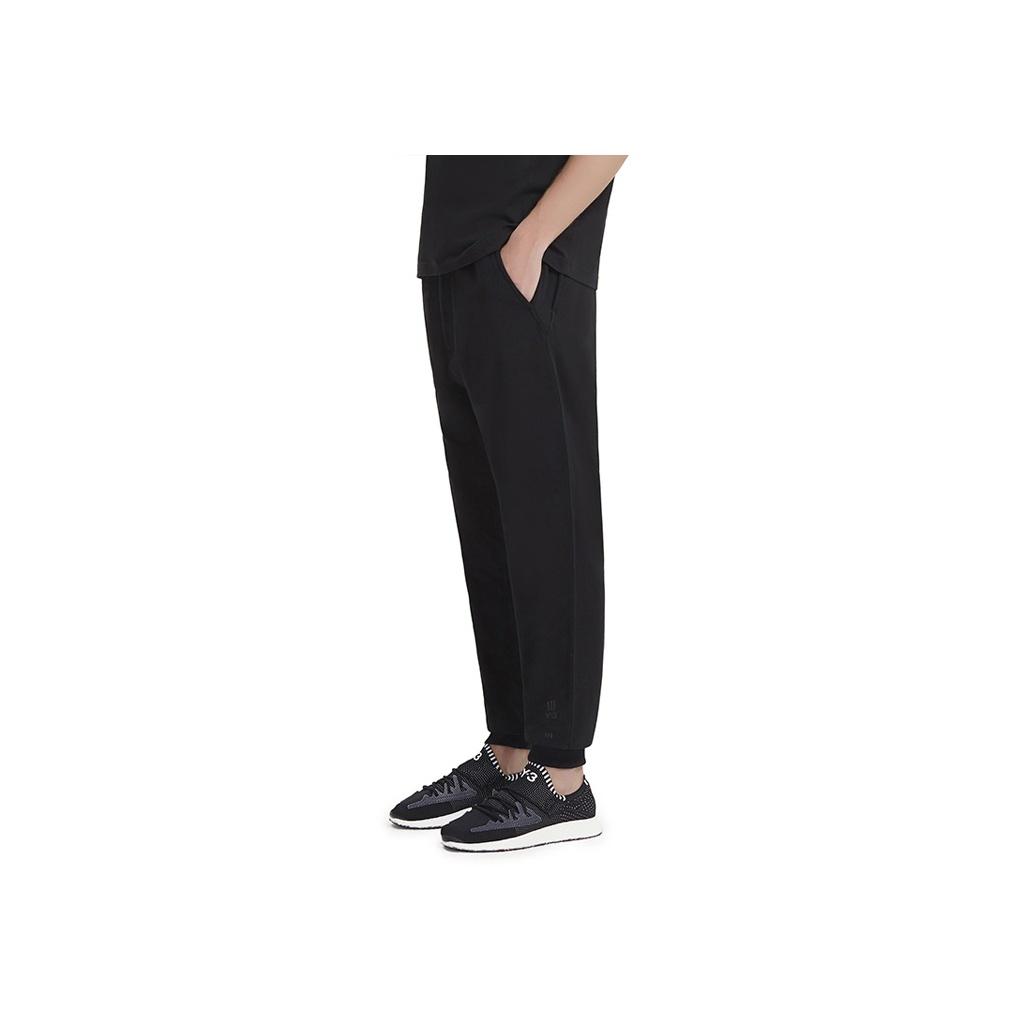 Y-3 Solid Color Casual Drawstring Pants Men Bottoms Black DY7190
