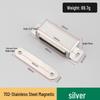 Magnetic Stainless Steel Cabinet Door Bumper & Clip for Wood Furniture