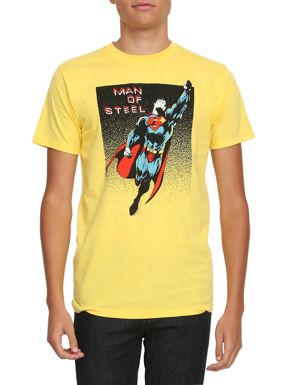DC Comics Superman Man Of Steel T-Shirt S разноцветный