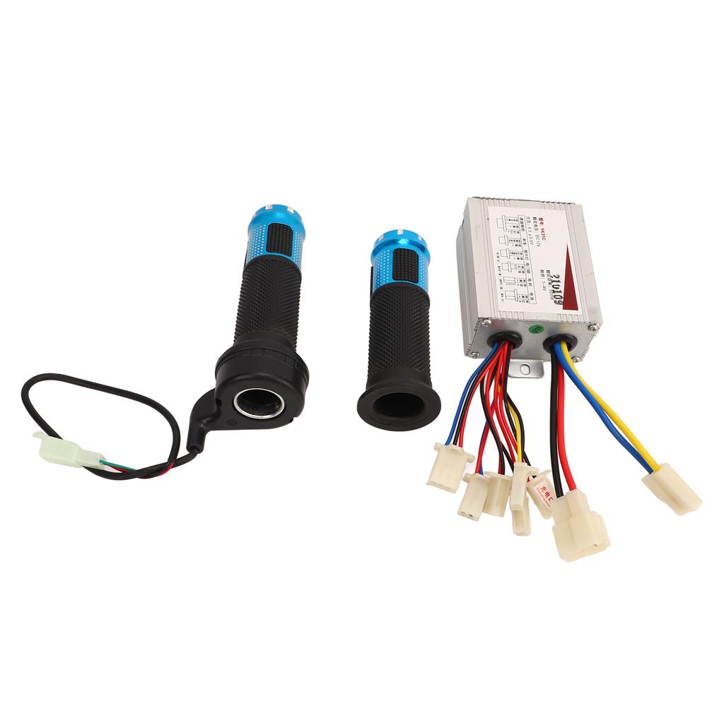 Electric Bike Speed Controller with Throttle Grip 12V 500W Aluminum Alloy for Electric Tricycle