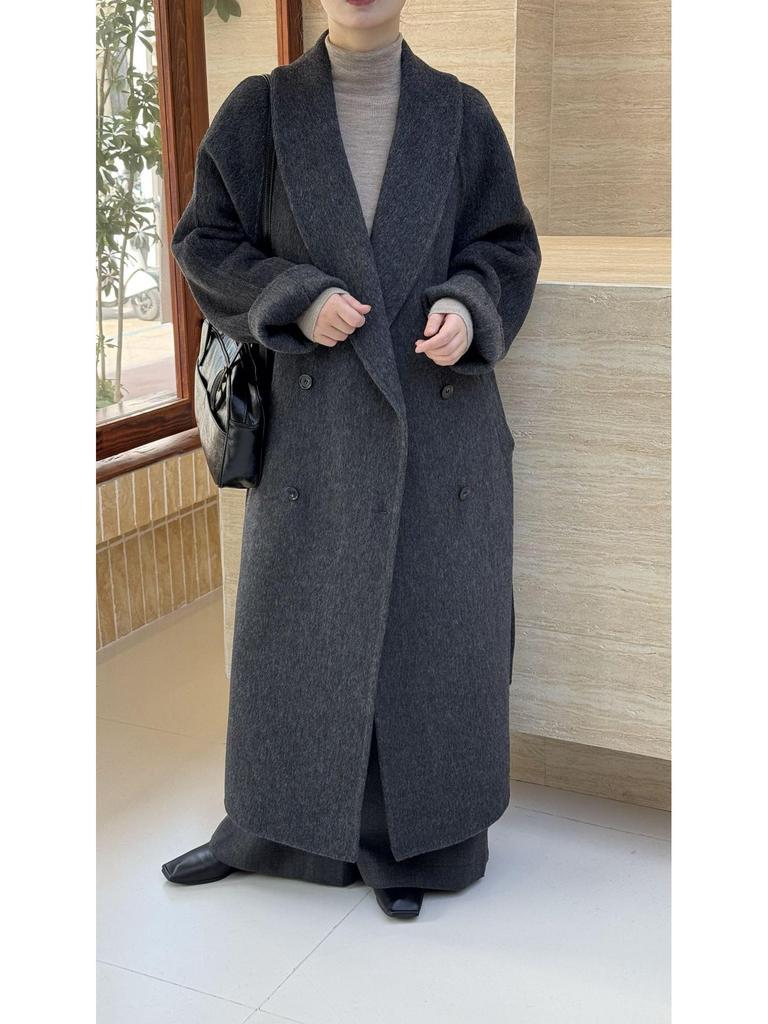 Hepburn-Style Loose Fit Wool Coat - New Autumn/Winter 2025, Age-Reducing Commute Design