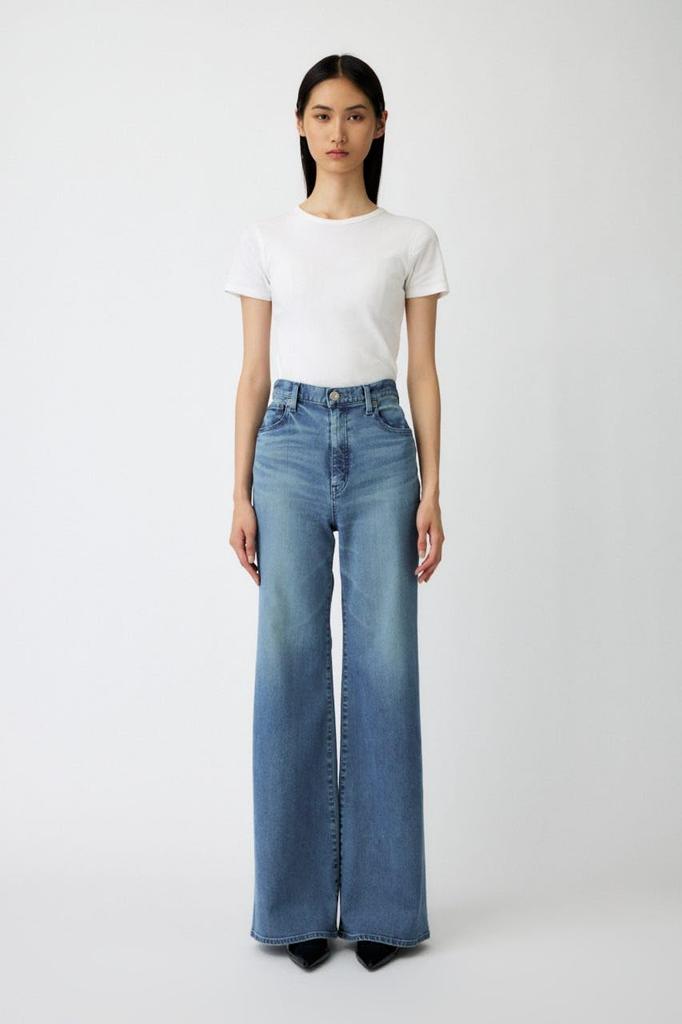 Moussy Damen Fortgeschrittene Lange Schlag-Jeans, Größe 27, Blau, 010IAA12-3071
