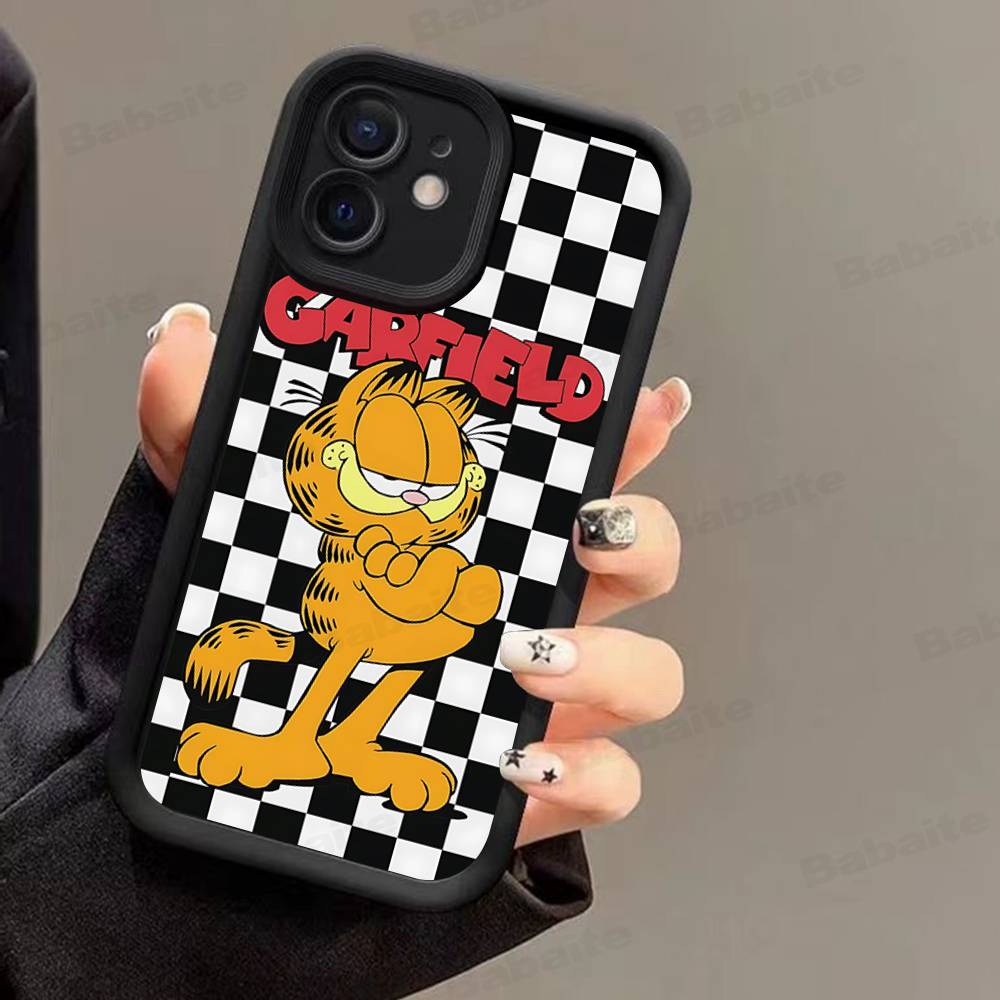 Cute Anime G-Garfields Cat Phone Case For Iphone 17 16 15 14 13 11 12 Pro Max Plus Protective Back Cover