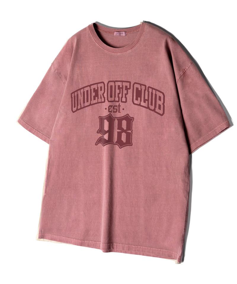 UNDEROFF Oversized Pigment Club 98 Short Sleeve T-Shirt Cream