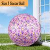 1PC Colorful Retro S Size 5 Soccer Balls, Anti-Slip, Outdoor Sport, a Unique Gift, Birthdays, Christmas Gifts Valentine'S Day Gifts A65