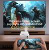 2025 WiFi 6 Movie 160ANSI Lumens Synchronize Smartphone Mirroring Screen Portable 4K Video 720P Projector