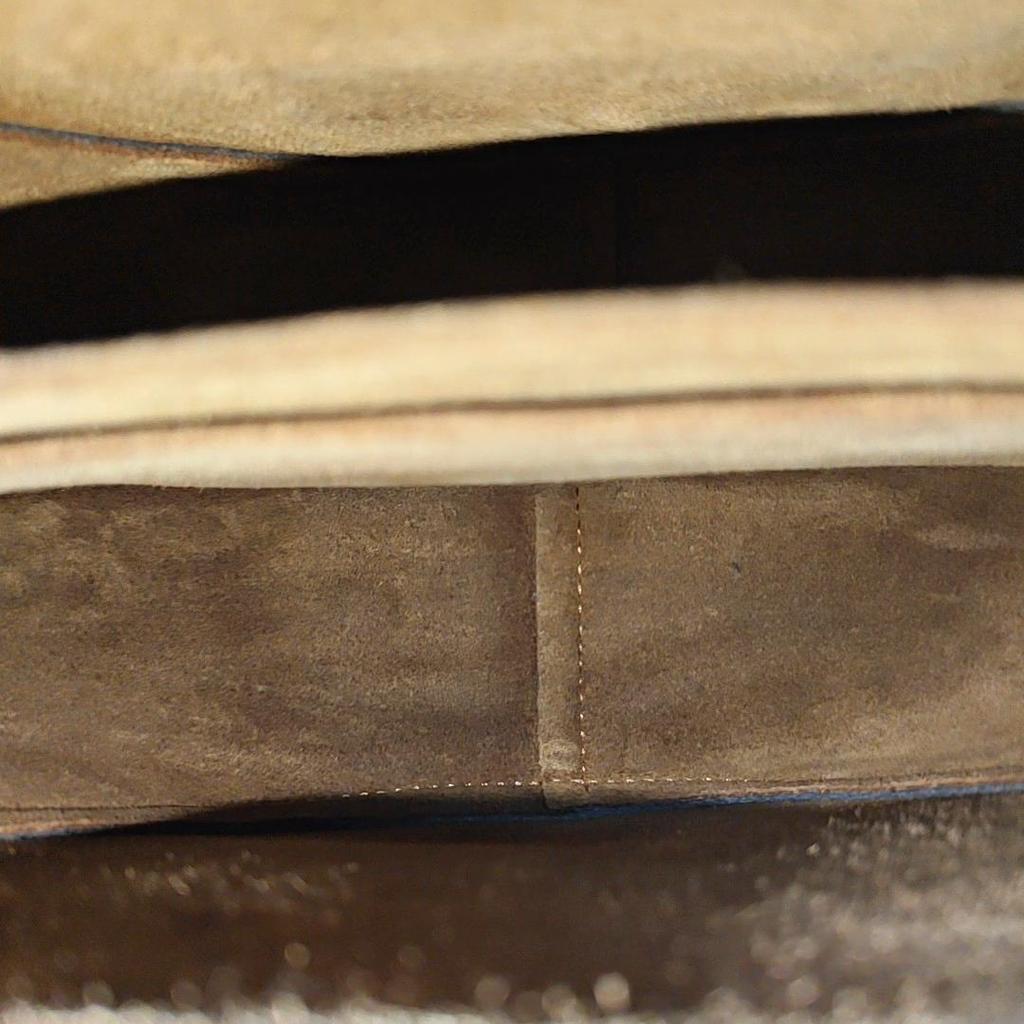 [Pre-Owned] Gate Small Gray Leather Shoulder Bag - Very Good #1XJKNAC