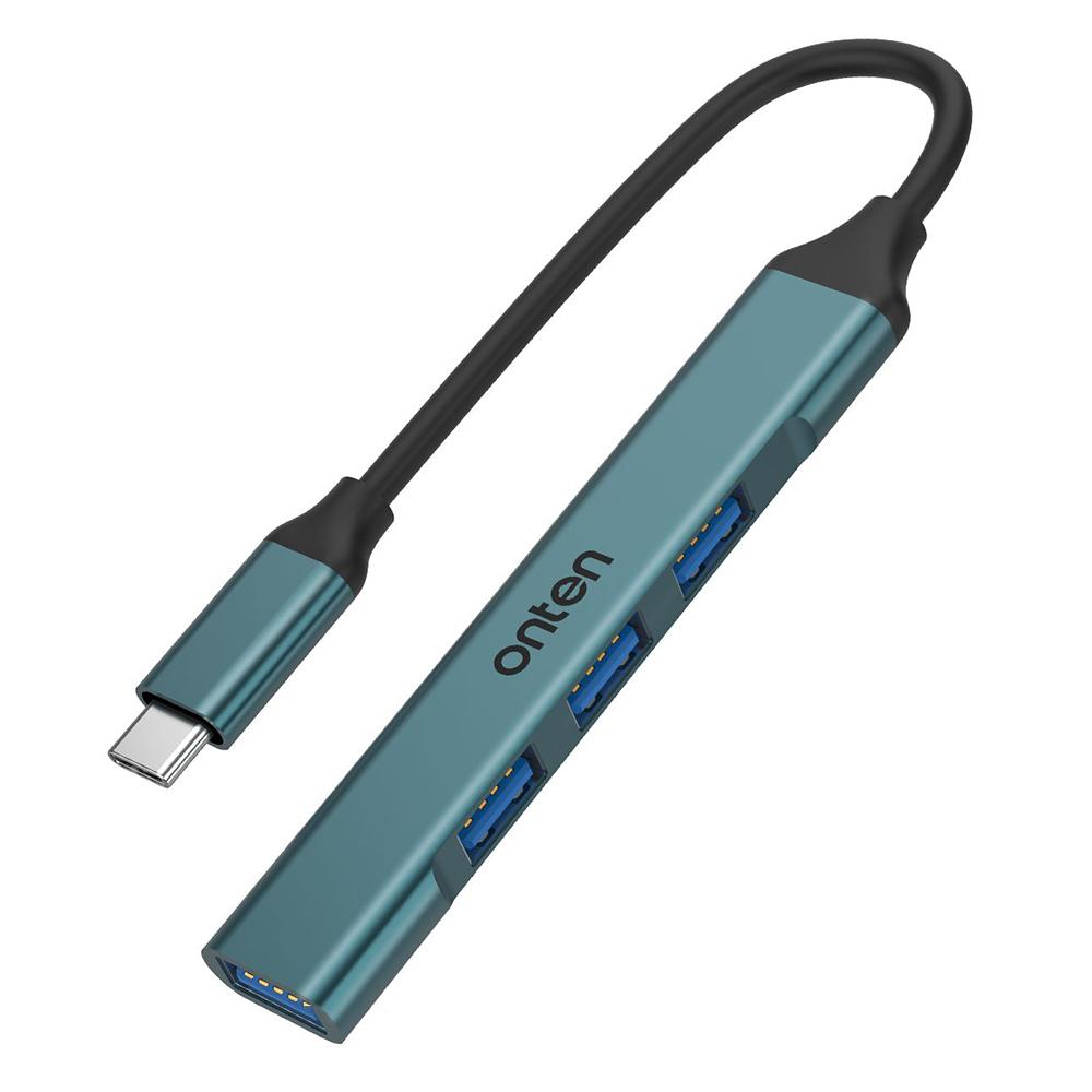 

ONTEN OTN-9701 Portable Hub Type-C 3.0 to USB 3.0 + 3xUSB 2.0 Aluminum Alloy Adapter A