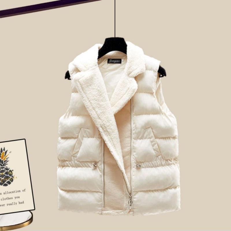 Women's Thickened Vest Turtleneck Knitted Sweater Wide Leg Autumn Winter Suit