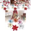 Stunning Red Gold Christmas Flower Decoration For Festive Holiday Decor