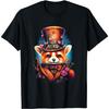 Vintage Top Hat Aristocrat Steampunk Red Panda T-Shirt