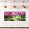 Natural Scene Oil Paint By Numbers Kits 80x40cm Canvas Picture DIY Wall Drawing