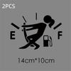 Fuel Tank Cap Sticker Tearable Waterproof Funny Sticker Personalized Reflective Car Sticker 1 /2Pcs