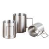 Shangqi Outdoor Camping Stainless Steel Mug Set