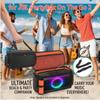 Travel Carrying Case for JBL PartyBox On The Go 2 Speaker Portable Storage Bag with 3 Microphone Slots EVA Shockproof Case