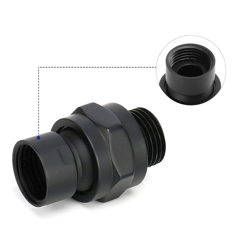 Adjustable Shower Arm Connector Brass Shower Head Swivel Ball Adapter enhances Durability & Rusts Resistance for Bathroom