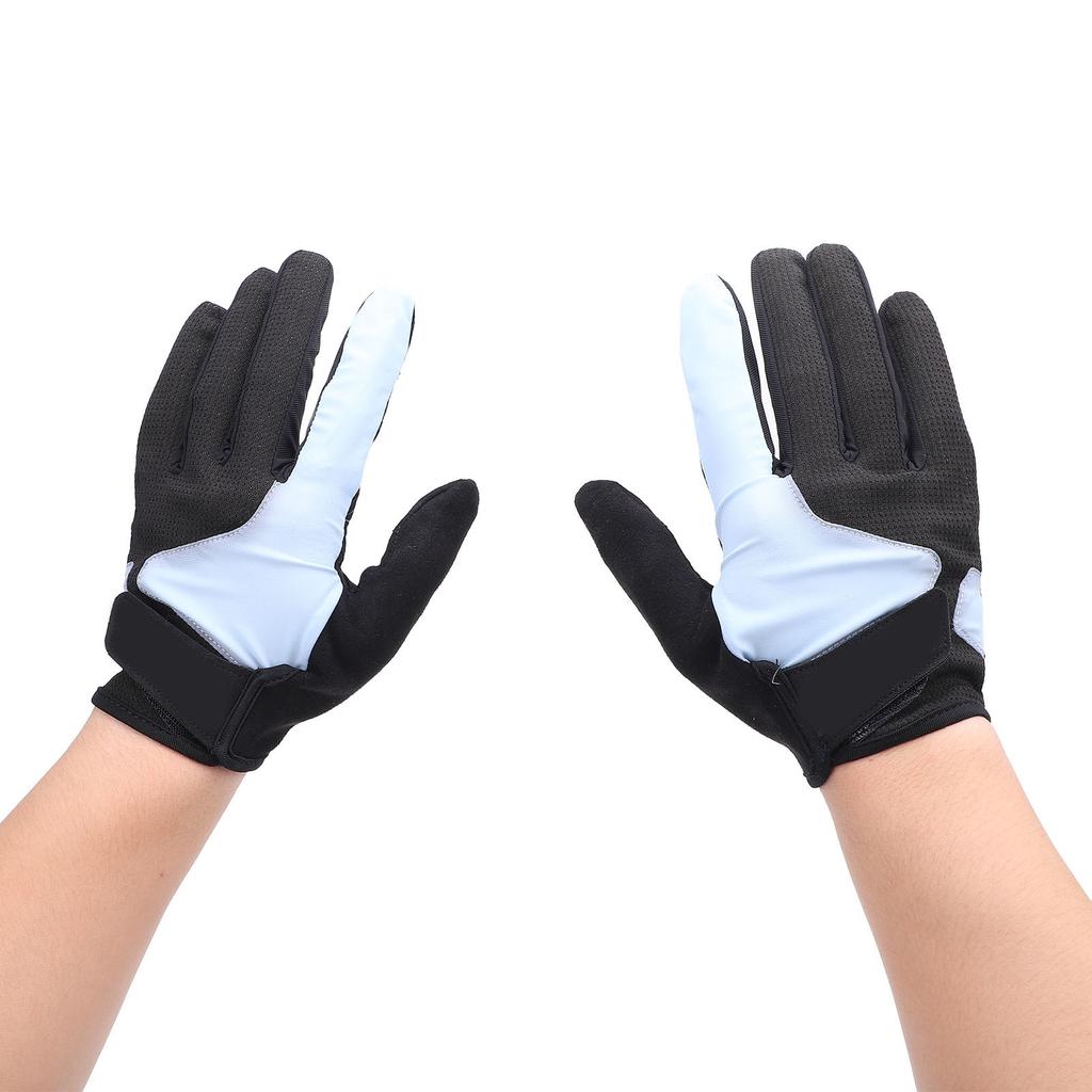 Full Finger Cycling Gloves Men Women Racing Workout Shock Absorption Support Touch Screen