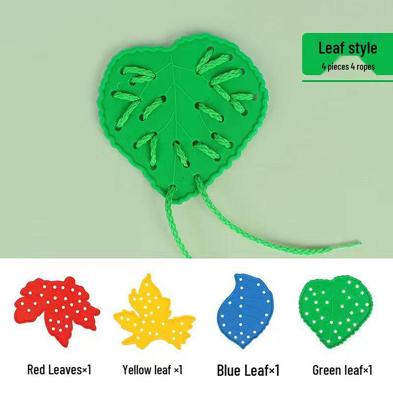 

Kids Educational Beading & Threading Toys - Animal & Fruit Pegboard Blocks for Finger Training & Building Fun