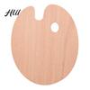 Oil Painting Board Wooden Paint Palette with Thumb Hole for Oil, Acrylic, Professional Tray Watercolor Painting, Oval-Shaped Wood Art Artists Oval