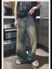 Herren Retro Gradient Wide-Leg Jeans – Trendy, Loose Fit für Herbst & Winter