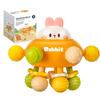 Brinquedos para Dentição de Bebê Brinquedos Sensoriais Montessori para Bebê Chocalhos Bola para Agarrar Brinquedo de Silicone para Bebê Brinquedos de Desenvolvimento de Atividade para Bebês